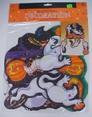 Halloween Decoration Die Cut Hanging HAUNTED TREE GHOST NEW