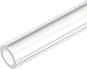 uxcell Acrylic Pipe Clear Rigid Round Plastic Tube 7mm ID 11mm OD 10" for Lamps and Lanterns, Water Cooling System