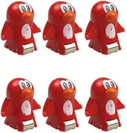 NEXTAKE Extra Ducks/Penguins for Stair-Climbing Toy Set, Accessory for Automatic Stair-Climbing Ducklings Cartoon Slide Toy Escalator Toy, Fit The 1.5cm/ 0.59inch Track (Extra Penguin-6 PCS)