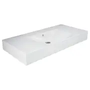 RAK Des 101 Wall Basin, No Tap Hole, Alpine White