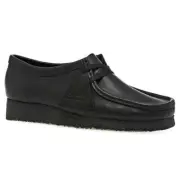 Clarks Originals WALLABEE Black Leather Women's Shoes Size UK 5 1/2D