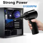 Compressed Air Duster for Computer Keyboard 51000 RPM Mini Cordless Air Blower
