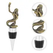 Tail Wine Topper Gold Mermaid Stopper Filter Vacuum Miss Man