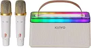 Portable Karaoke Machine with Bluetooth Speaker & 2 Microphones - Perfect for Party, Bonfire, Teen Girl Gifts Trendy Stuff and Adults Ideal Gifts