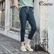 【ADISI】女COOL鈦抗UV透氣吸排休閒抽腰長褲AP1911008 / S-2XL(UPF50+、抗紫外線、防曬、降溫)