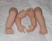 Reborn Soft Vinyl 3/4 Light Vinyl Limbs for 16" Baby (Unmarked) UNPAINTED