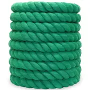 1 Inch x 50Ft Twisted Cotton Rope Thick Soft Rope for Sports Tug of War Sports