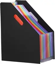 GARIOUANS Sturdy Plastic Document Folder Expandable Filing System Standing File Folder