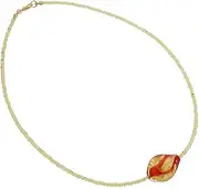 [Glass Of Venice] GlassOfVenice Murano Glass Royal Red Spiral Necklace