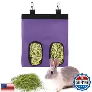 Rabbit Hay Feeder Bag Guinea Pigs Hanging Hay Rack Manger Holder Dispenser Sm