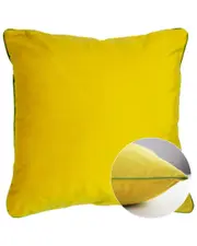 Garnier Thiebaut Velours Mousse-Curry Cushion Cover