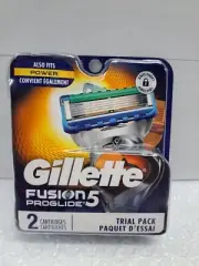 Gillette Fusion 5 Proglide Mens Razor Blade Refill 2 Cartridges