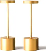 2 Pack Cordless Table Lamp Rechargeable, 5000mAh Battery Operated Portable Table