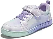 [PANDANINJIA] Girls Shoes Little Kids Toddler Sneaker with Hook and Loop Casual Party School Dream Color Shoes