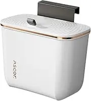 AIMALL Wall Mounted Trash Can with Lid - Large Capacity Trash Can for Kitchen, Bathroom, Living Room, Bedroom, 10.5" x 9.3" x 5.8"