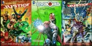 Justice League: Origin, Unplugged, The Villain's Journey- 3TPBs