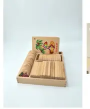Ananas kids toy calender and weather solid beech wood