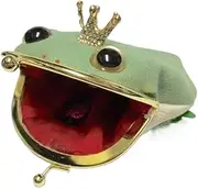 [Generic] Frog Wallet,Exquisite Compact Cute Mini Wallet | Novelty Fashion Cosplay Pouch Soft Lightweight Portable for Daily Use