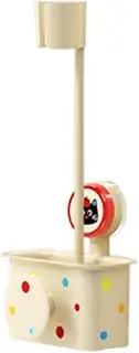Amagogo Hair Blower Storage Rack Hair Blower Organizer Easy Installation Multipurpose Storage Shelf with Suction Cup for Bedroom Wall, Red