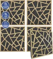 4 Diffuse PRO Acoustic Wooden Panel Absorb Sound Recording Studio High