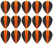 5 Sets Harrows Quantum Pear Dart Flights – Ships w/ Tracking - Orange