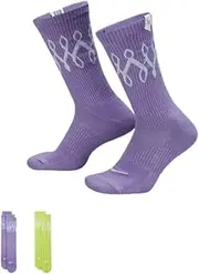[Nike] Womens Serena Williams Design Cushioned Crew Socks (2 Pairs)