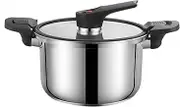 Pressure Pot, Home Cooking Pressure Cooker, Ergonomic Thick Cookware, Efficient Meal Preparation, Portable Compact Versatile Ideal for Family, Lovers, Friends, Gathering