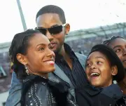 Jada Pinkett Smith Will Smith arrive Their family premiere Matrix- 2003 Photo