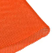 Speaker Grill Cloth 1x1.45M Polyester Fiber Stereo Mesh Fabric Bright Orange