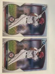 2023 Bowman Chrome JAMES WOOD Lot (2) Mojo Refractor