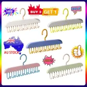 Space Saving Wardrobe Storage Organiser Cloth Hook Tie Rack Hanger Home AN