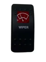 Carling Red Lighted "Wiper" Rocker Switch Cover