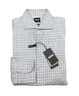Boss Hugo Boss Men's Black Check Hank Spread Easy Iron Slim Fit Dress Shirt