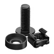 50-Pack M6 X 16Mm Computer Rack Mount Cage Screws and Nuts & Washers for Rack Mo