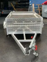 8x4 High Side Aluminum Box Trailer Free 1 Year Private Rego and Spare wheel