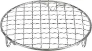uxcell Round Cooking Rack 6-inch 201 Stainless Steel Cross Wire Barbecue Grill Net with 20mm Legs for Cooking Baking Steaming BBQ