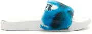 [PUMA] Womens Leadcat 2.0 Ylm Fluff Tie Dye Slide Casual Sandals Casual - Blue, White