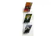 Alba Wire Wall Mounted Display 7 Tier Magazine Books Brochures