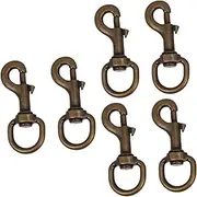Kisangel 3sets Zinc Alloy Dog Collar Hooks Swivel Joints Traction Rope Buckle Pet Harness Accessories 2pcs*3