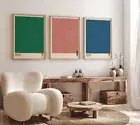 Set of 3 Yayoi Kusama Abstract Wall Art, Japanese Poster, Abstract Wall Art