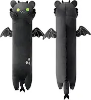 PEACH CAT Long Dragon Cat Plush Pillow Cute Dragon Cat Stuffed Animal for Boys and Girls Black 19.6"