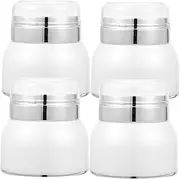 PAMINGONO Travel Toiletries Bottles 4pcs Leak-proof Cosmetic Sample Containers Airless Pump
