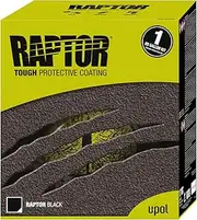 U-Pol Products RAPTOR Black 1.7 Voc Truck Bed Liner Kit - 4 Liter