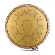 Steel Tongue Drum Handpan Percussion Drum 14 Inch 13 Notes C Key for Meditation