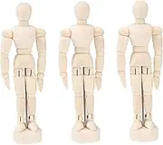 ERINGOGO Artist Body Set 4.5 Inches Wooden Mannequin Stand for Sketch Model Making