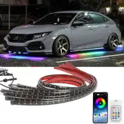 Car Flexible Underglow Flowing Lamp LED RGB Lights For Honda Civic Accord CR-V (for: Honda Civic)
