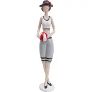 LVD Retro Bathing Beauty Abigail Resin Figurine Home Decor 30.5cm