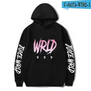 JUICE WRLD 999 rapper hoodie loose men and women sweatshirt Black 2 L