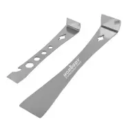 2-Piece Stainless Steel Pry Bar Scraper Set 6-11/16” and 9-1/2” Flat Pry Bar