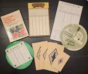 Vintage Bridge Game Book Score Pads & Goren Bidding Wheel